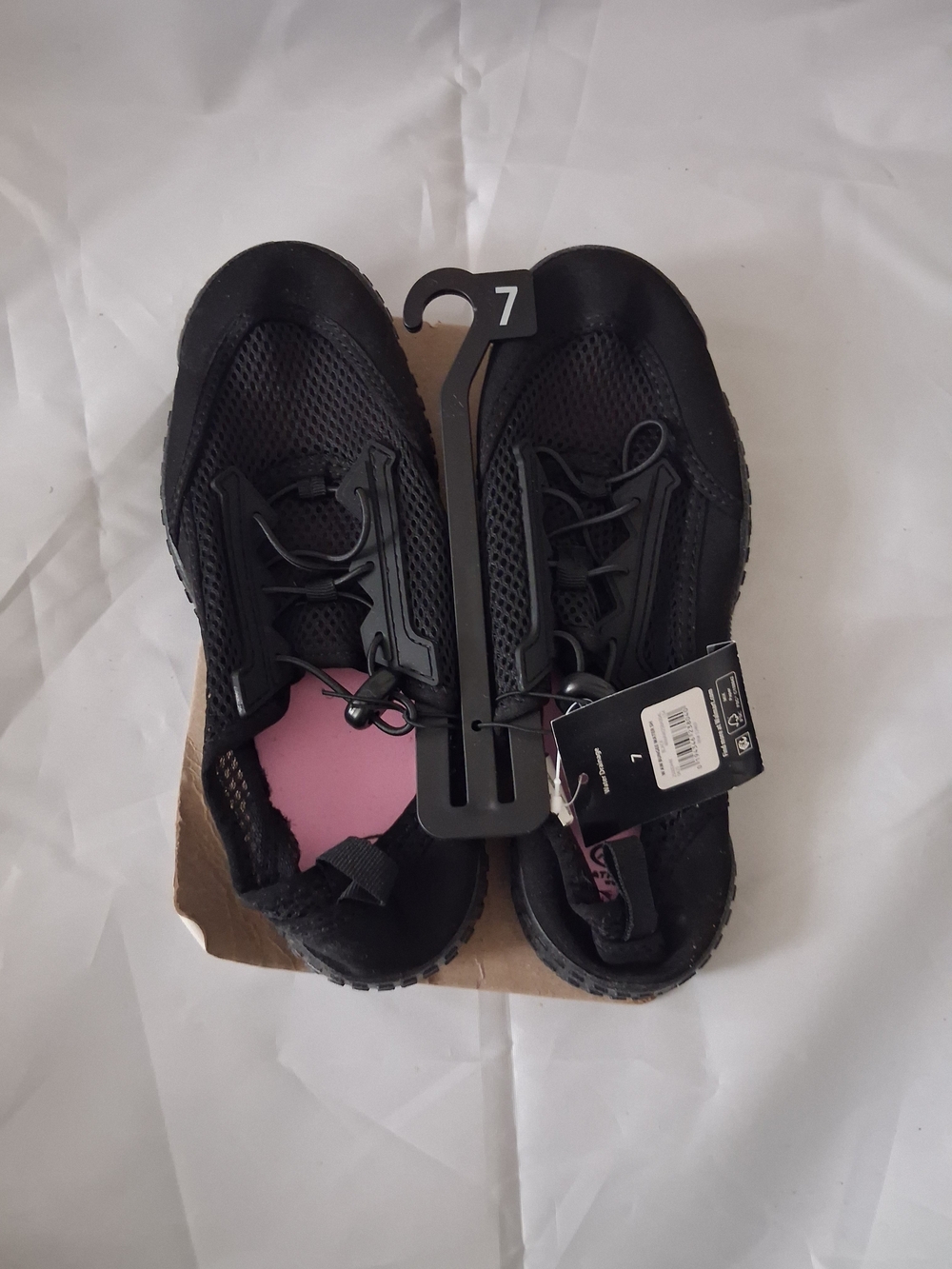 Kids Black Active Water Shoes - Size 7